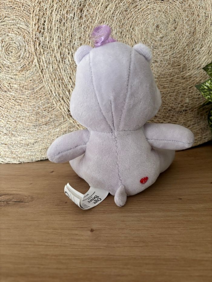 Doudou bisounours tougentille violet blanc milkshake care bears - photo numéro 3
