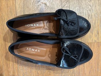Mocassins Jonak noir vernis T38