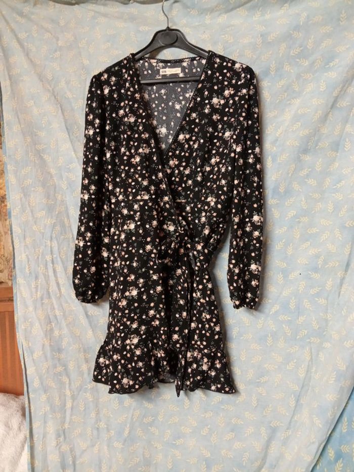 Petite robe ceinture fleuri