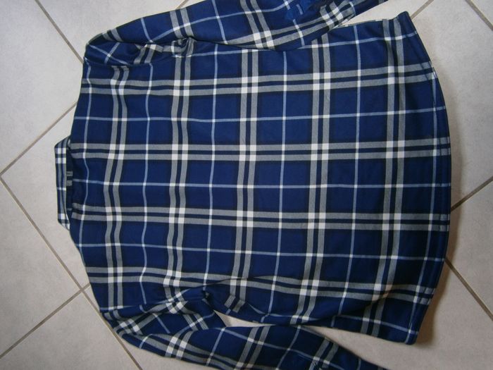 Chemise hiver à carreaux bleu marine Taille M - photo numéro 10