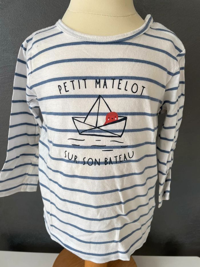 Manche longue rayure