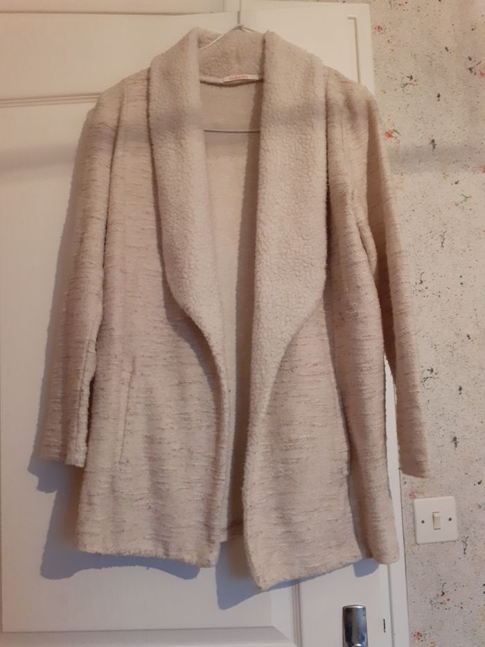 Veste  longue femme bon état  taille M  marque camaieu