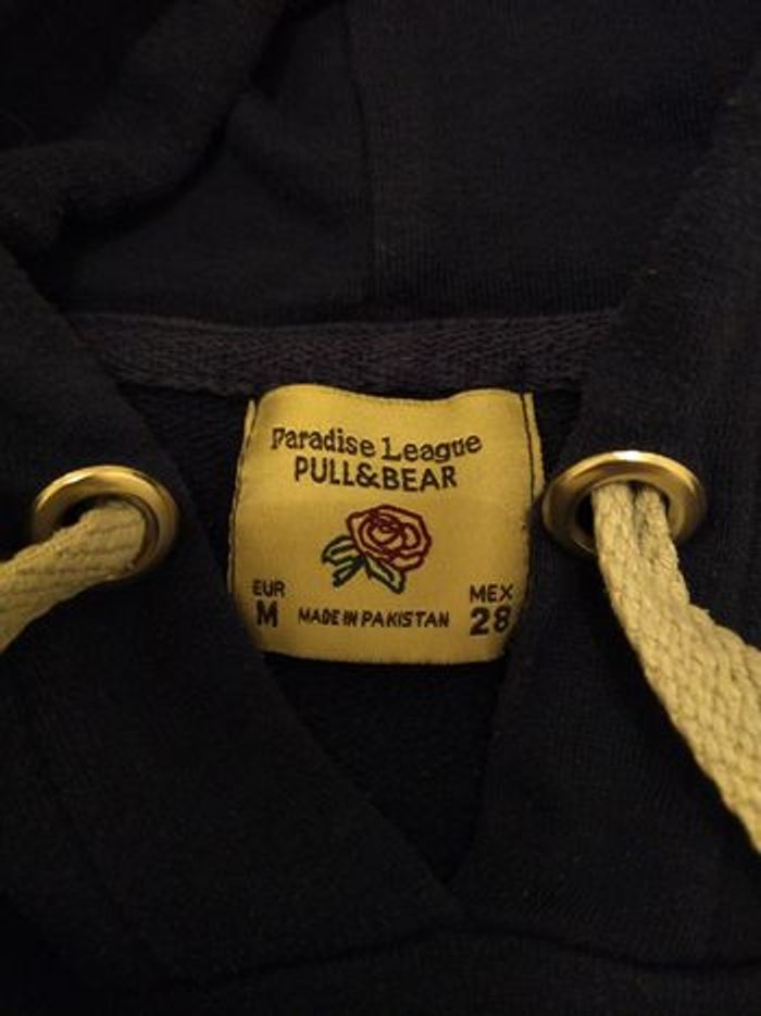 Sweat à capuche bleu marine Pull & bear - photo numéro 4