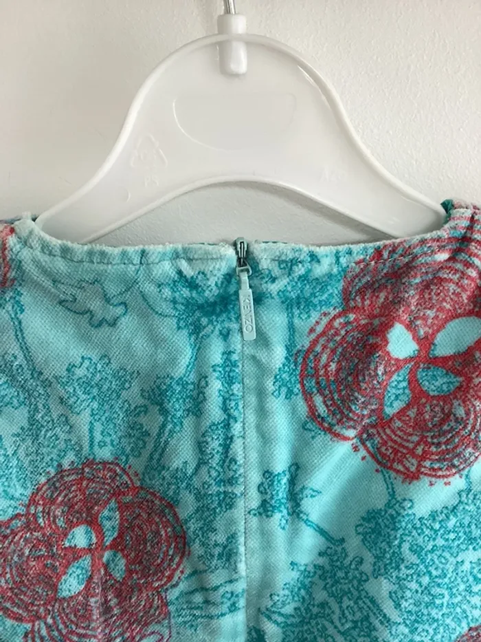 Robe Kenzo 6 mois bleu rouge - photo numéro 6