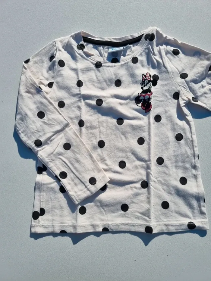 T-shirt a pois minni
