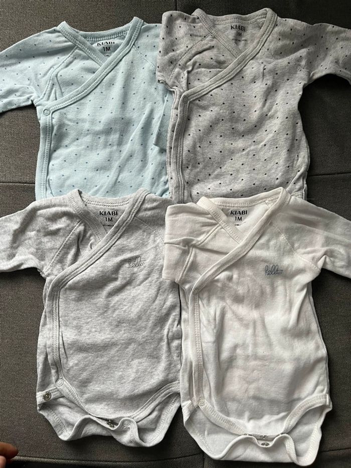 4 bodys mixte ML 1 mois