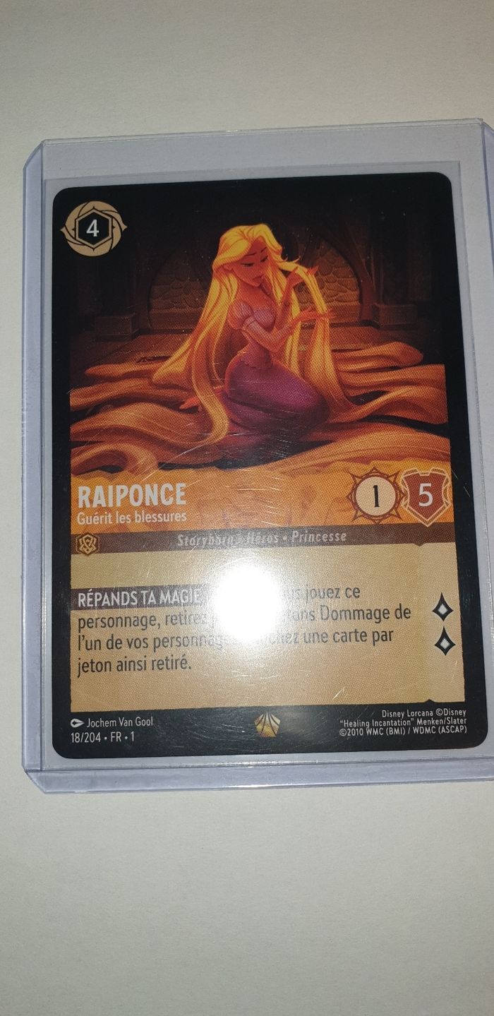 Carte lorcana raiponse legendaire foil et non foil. - photo numéro 3