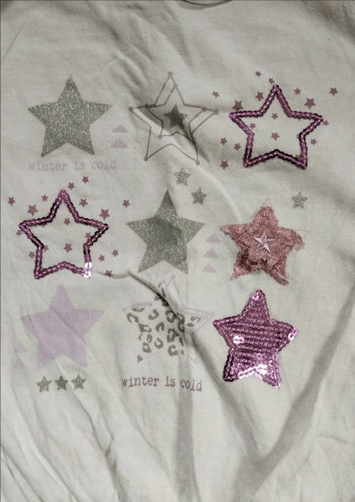 Lot 4 t-shirts manches longues fille 24 mois - photo numéro 13