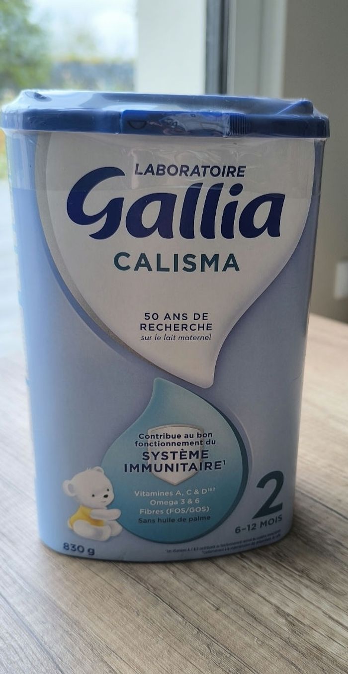 Boite de lait en poudre Gallia calisma 2 ème Age neuve