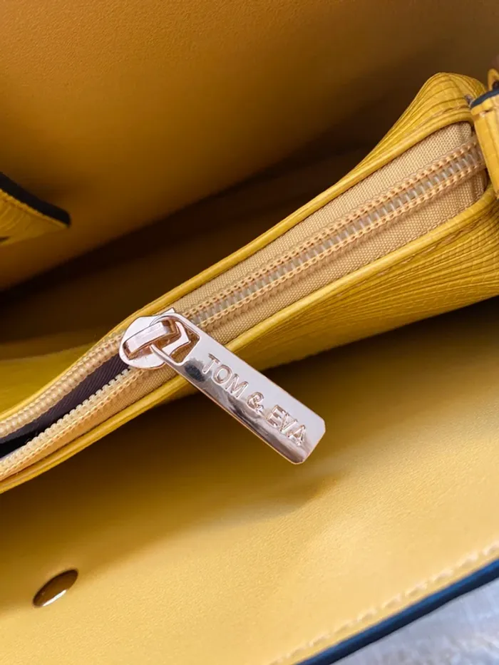 Sac à main jaune moutarde  tom&eva - photo numéro 7