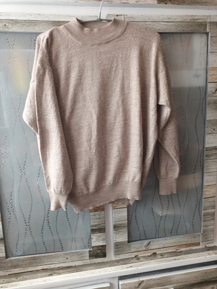 Pull col rond marron taille 38