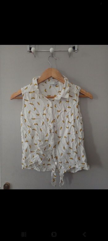 Chemise sans manche à bananes