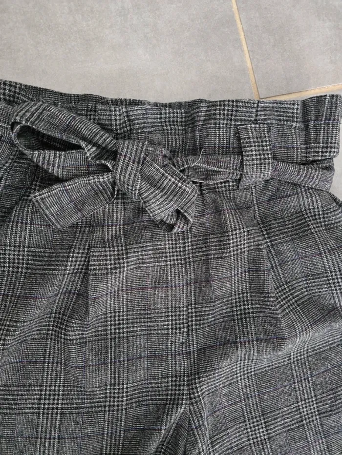 Short taille haute à carreaux - photo numéro 3
