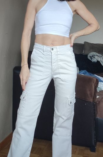 Cargo beige/crème Zara taille 13-14 ans (XS)