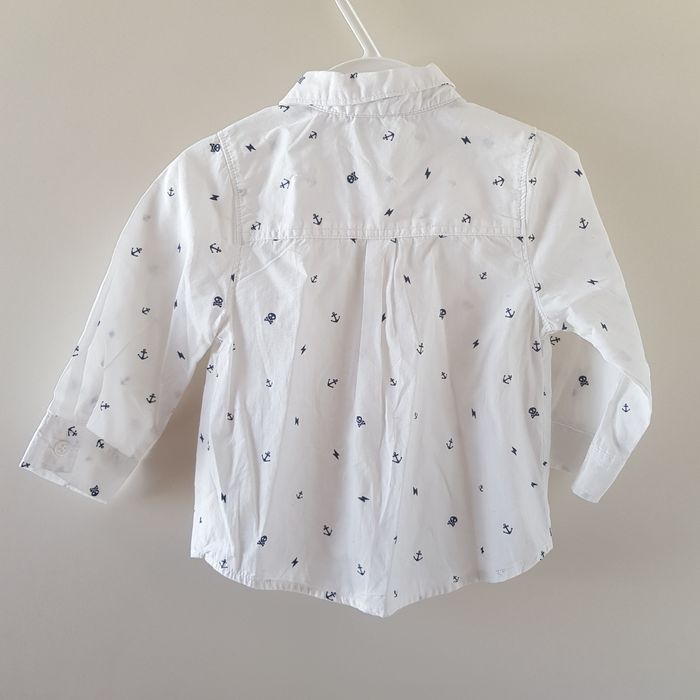 Chemise blanche à motif ancre - photo numéro 5