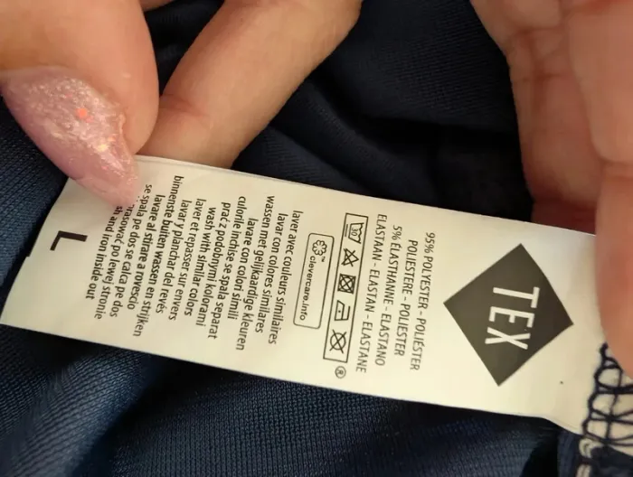 Robe femme 👗 marine pailletée Tex taille L neuve avec étiquette - photo numéro 4