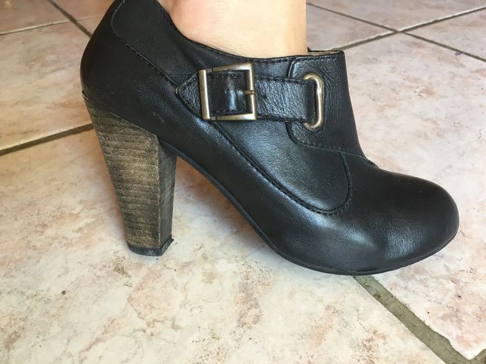 Bottines noires cuir San marina - photo numéro 2