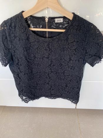 Chemisier dentelle Pimkie noir taille 38