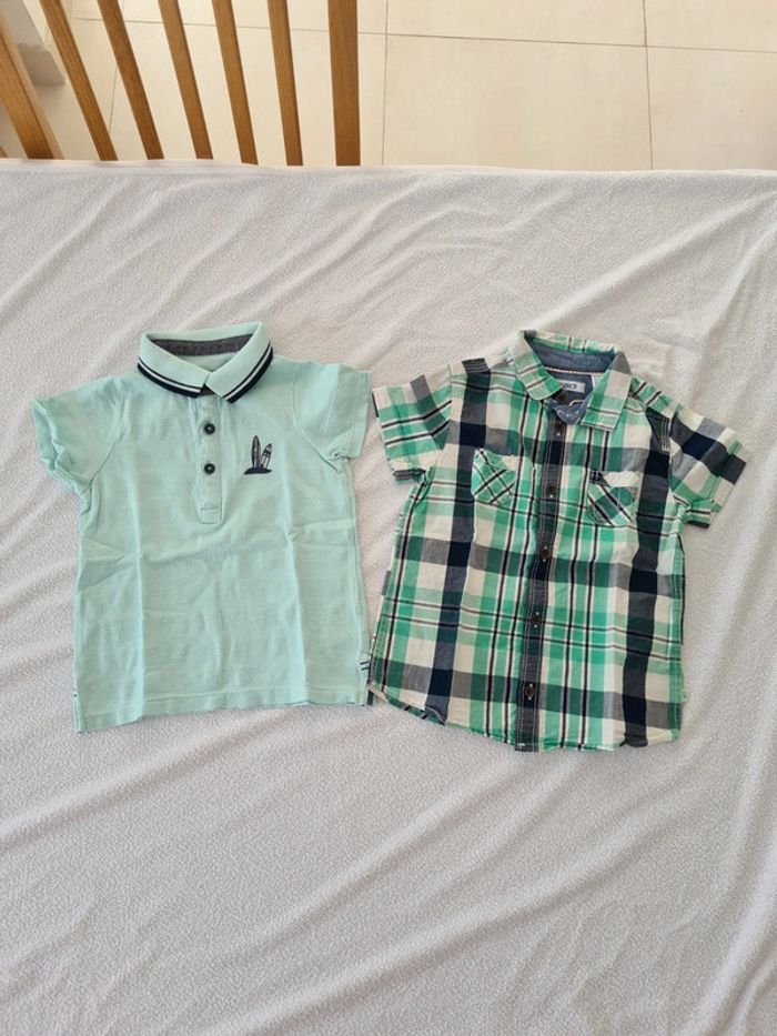 Polo et chemise manches courtes