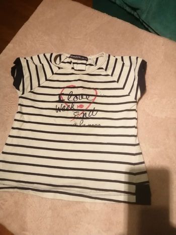 Lot 4 t-shirt fille manches courtes