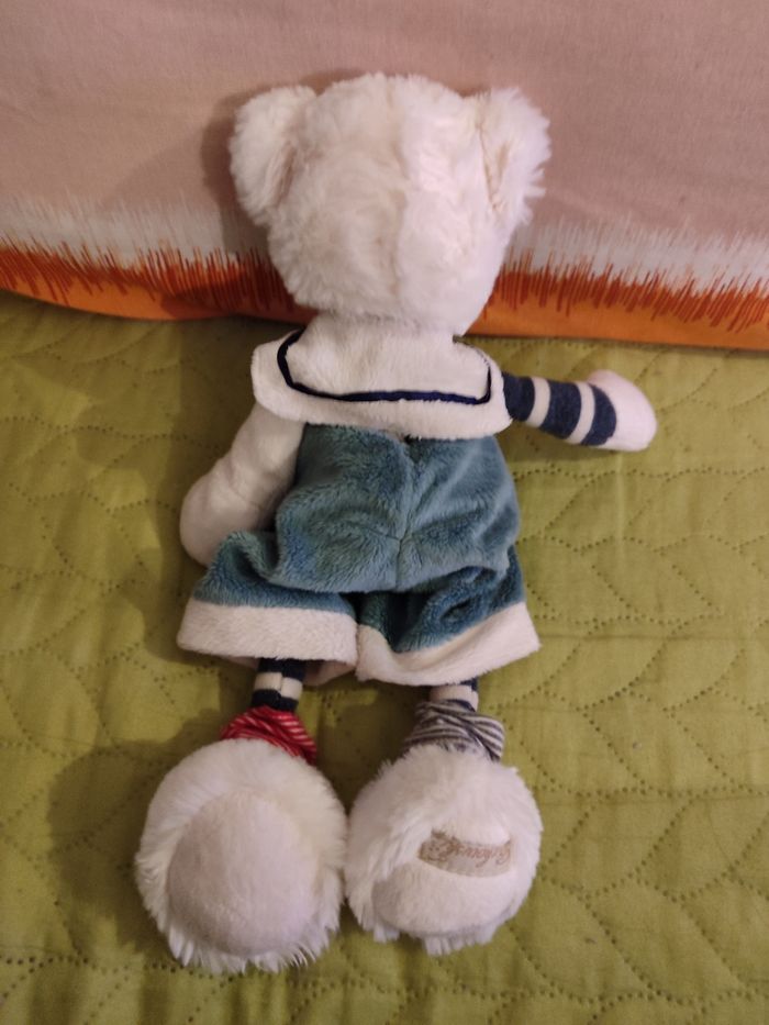 Doudou ours blanc marin Bukowski - photo numéro 3