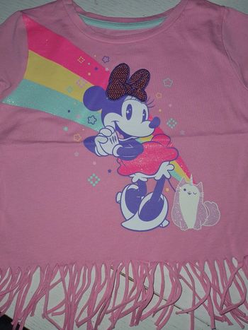 Tee shirt à franges disneyland 3 ans