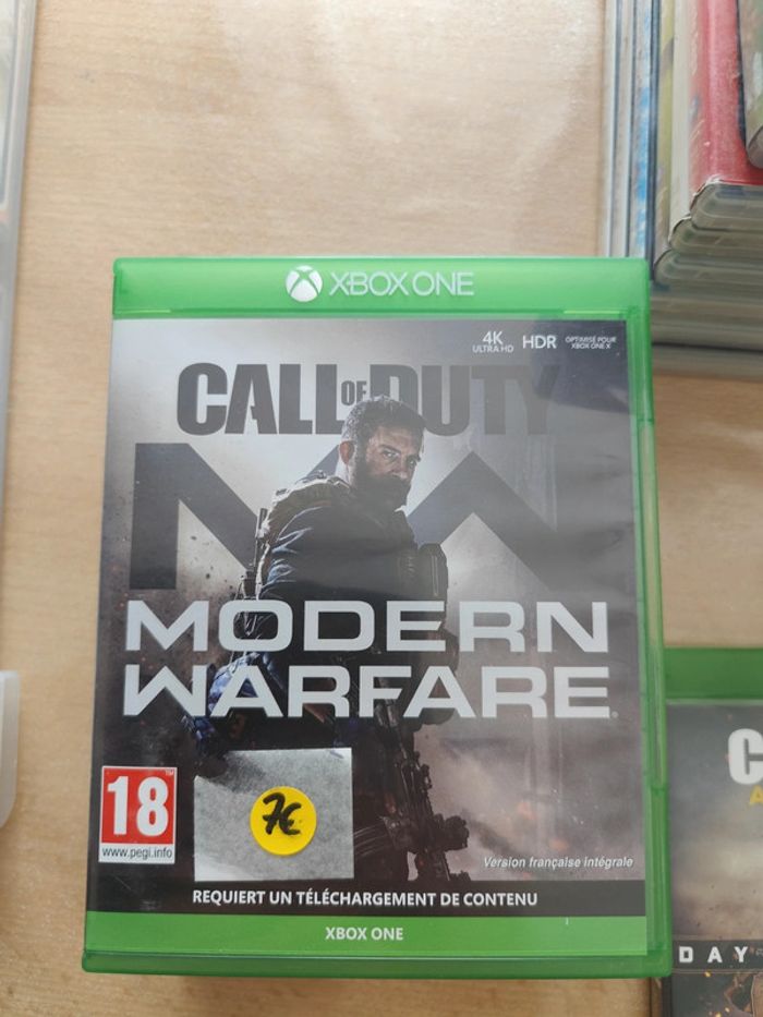 Jeu xbox one call of duty modern warfare