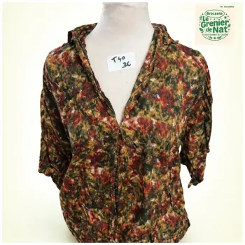 Tee shirt multicouleur foncé taille 40