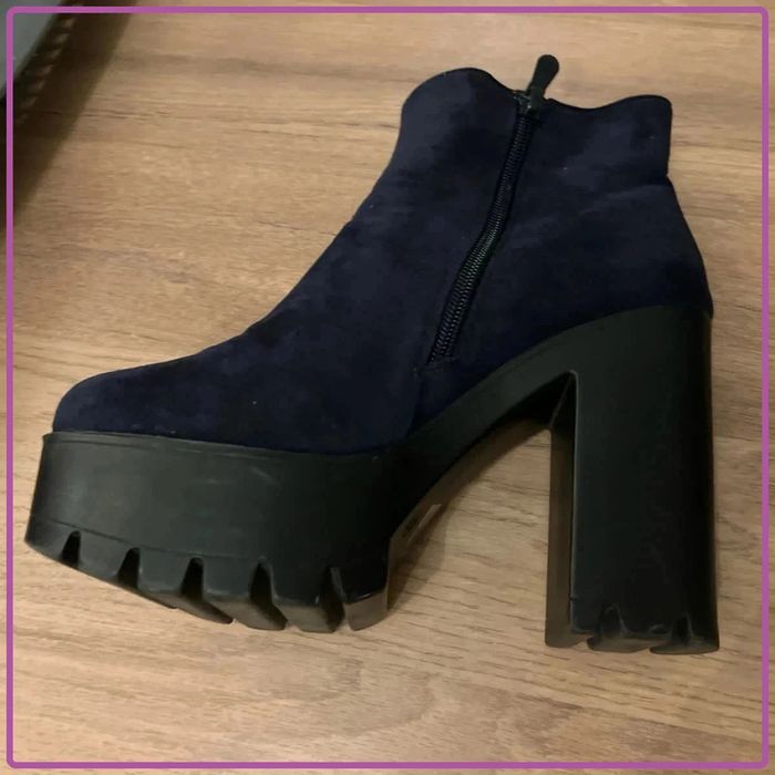 Bottines bleu 37 en très bon état - photo numéro 3
