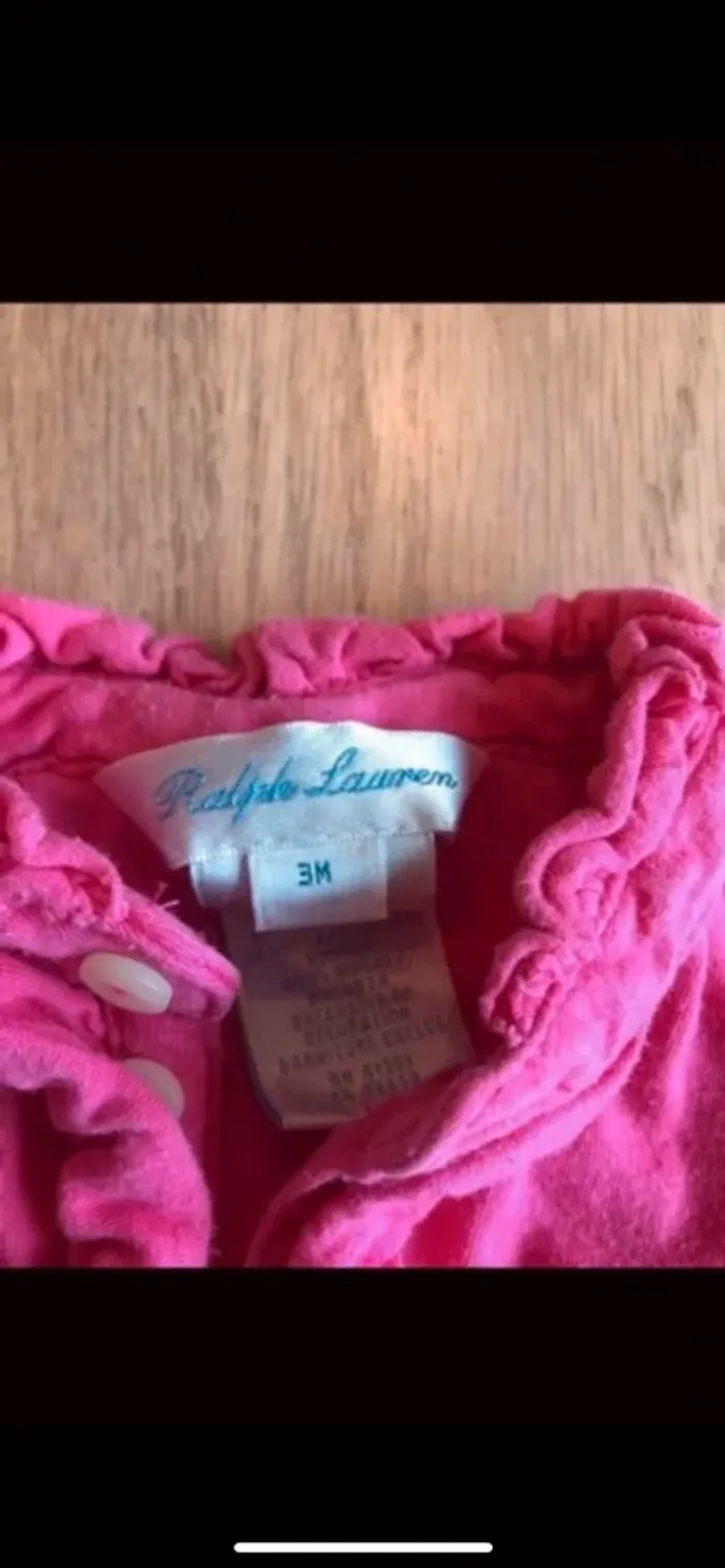 Ensemble Ralph Lauren taille 1 mois - photo numéro 3