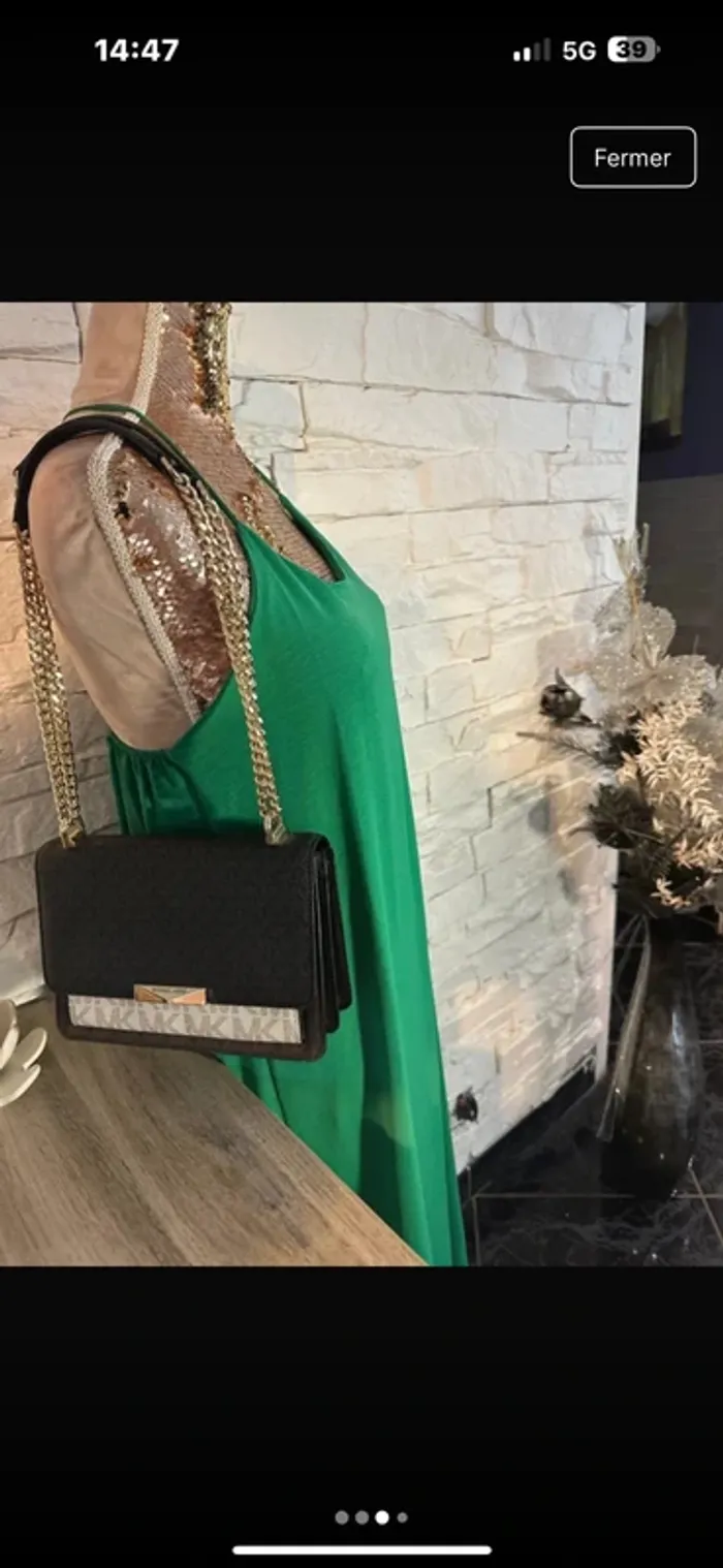 Robe neuve taille unique verte - photo numéro 4