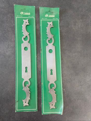 2 plaques de propreté pour porte