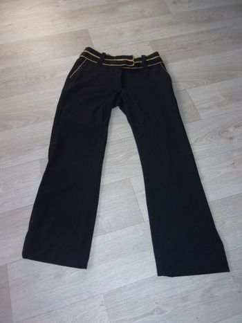 Pantalon ON N'EST PAS DES ANGES noir décos dorées taille 36 TBE