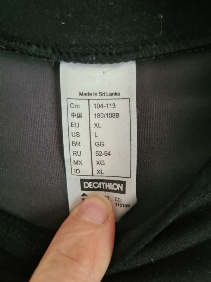 T-shirt noir manches longues Wed'ze / Taille XL - photo numéro 3