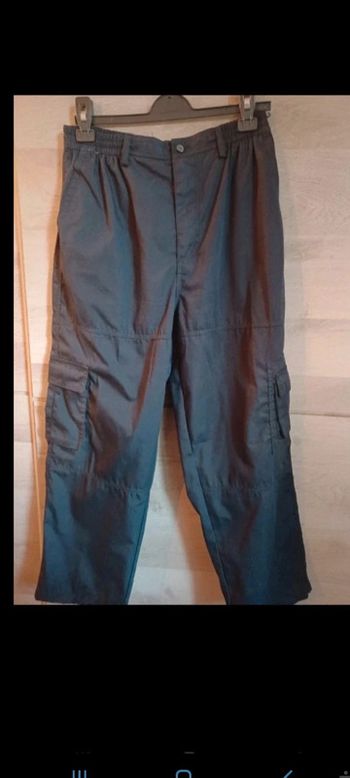 Pantalon homme souple taille L Bleu marine