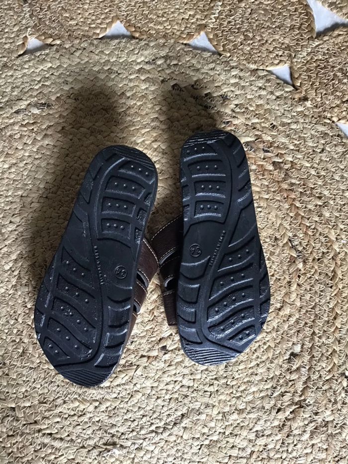 Sandale garçon taille 34 marron marque Vizyon - photo numéro 3