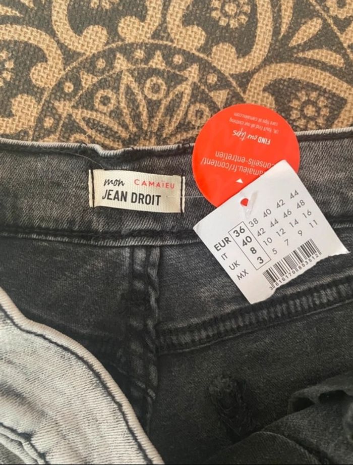 Jean droit femme Camaïeu - photo numéro 3