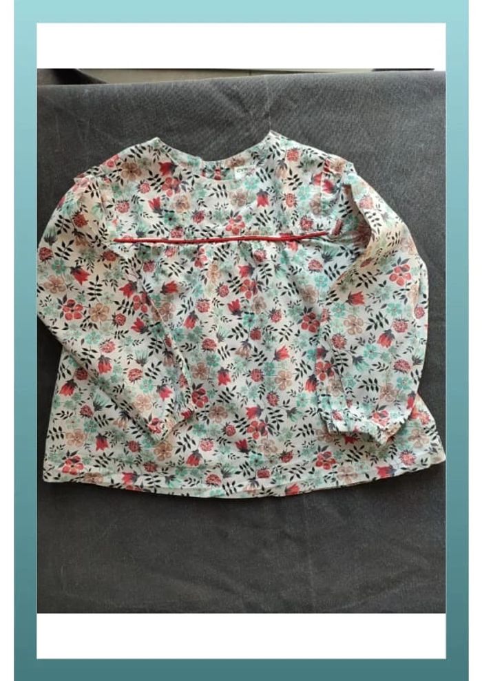 Blouse coton manches longues 4ans