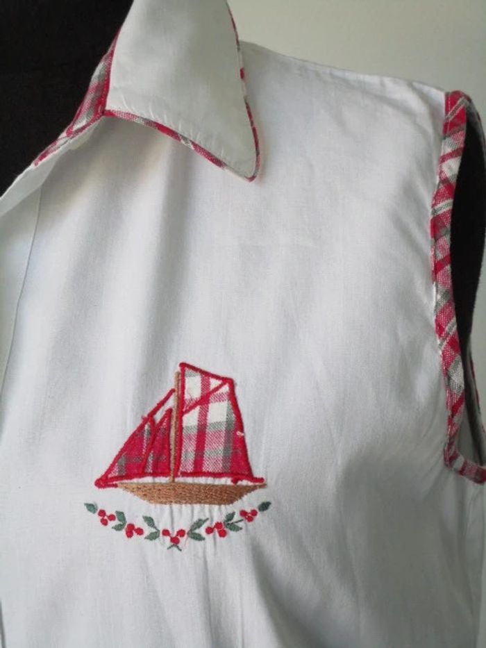 Chemise sm vintage bateau 38 TBE - photo numéro 3