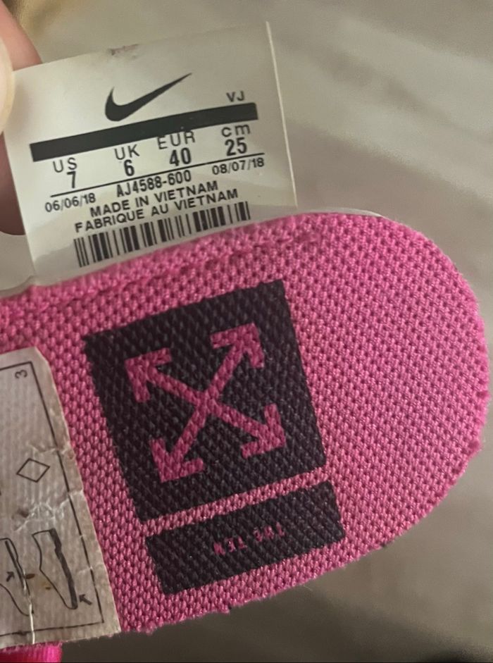 Nike Zoom Fly Off-White Tulip Pink - photo numéro 4