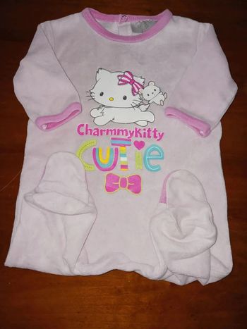 Pyjama velours 1 mois hello kitty