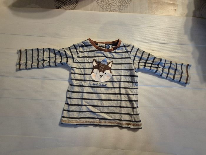 Tee shirt manches longues garçon 24 mois