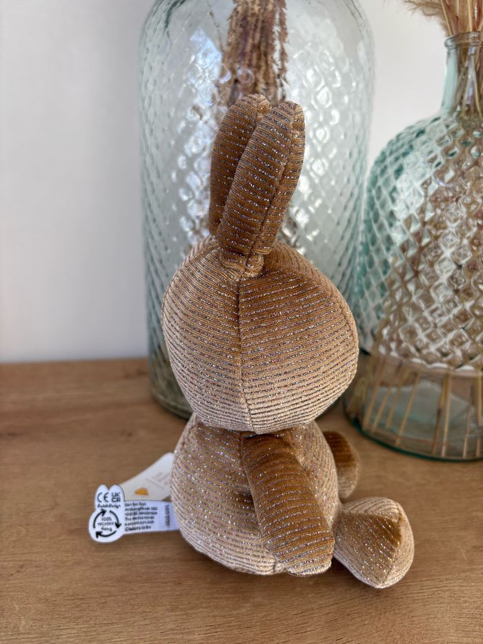 Lapin miffy glamour champagne 23 cm - photo numéro 5