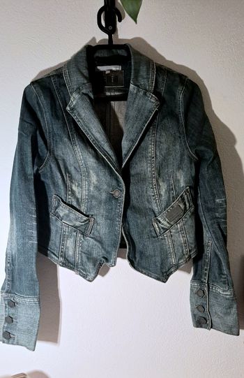 Veste en jean courte – Style blazer