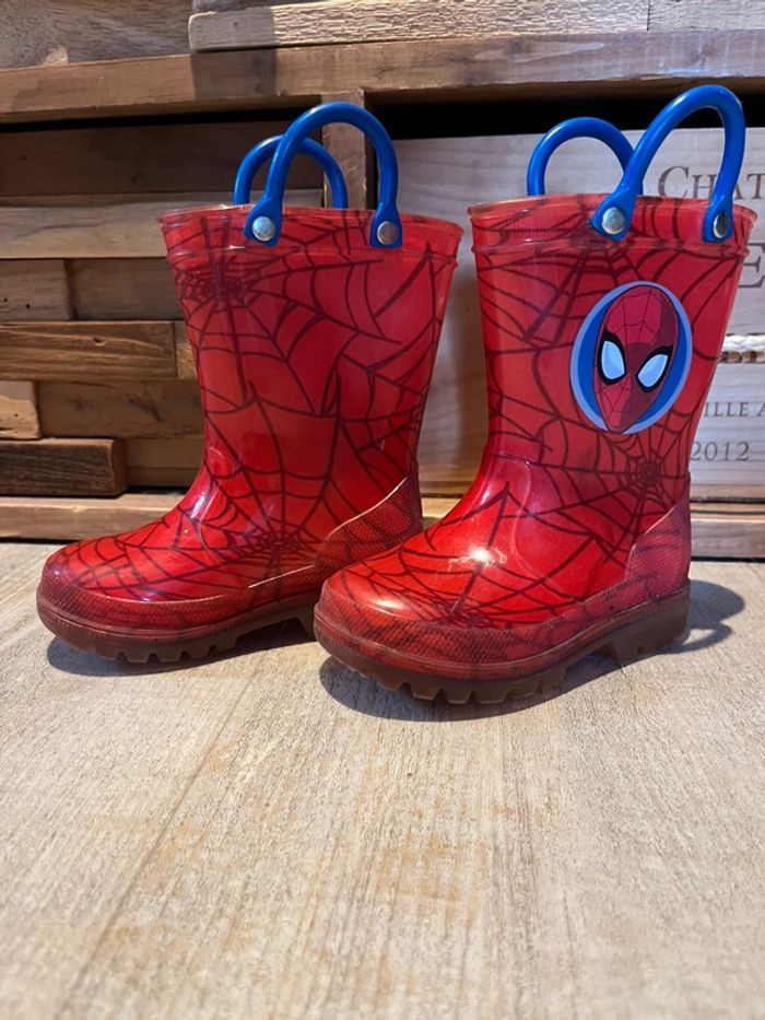 Bottes de pluie spiderman