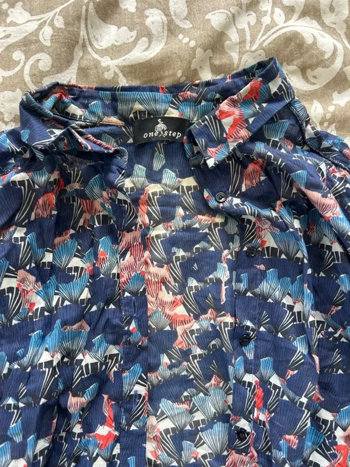 Chemise one step multicolore taille 38 - photo numéro 3