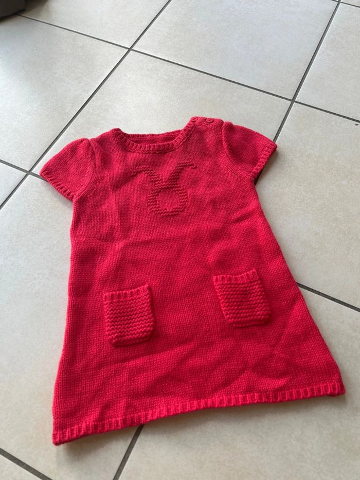 Robe Obaibi laine 12 mois bébé fille