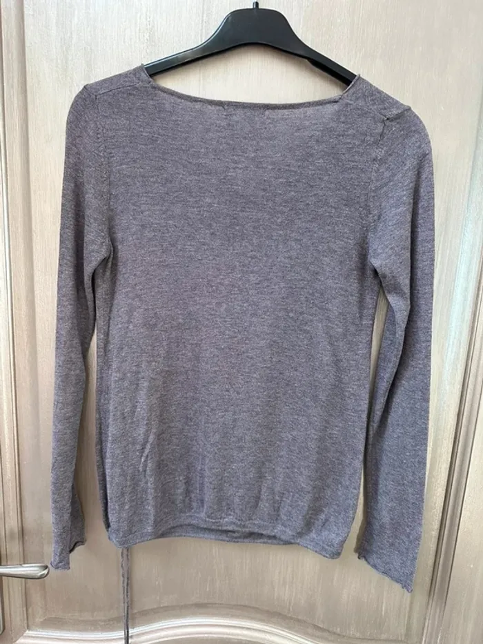 Pull fin Promod marron taille M - photo numéro 8