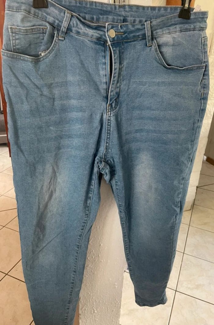 jean bleu extensible