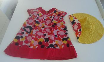 Ensemble robe Catimini 10 ans + Chapeau assorti Catimini T.5
